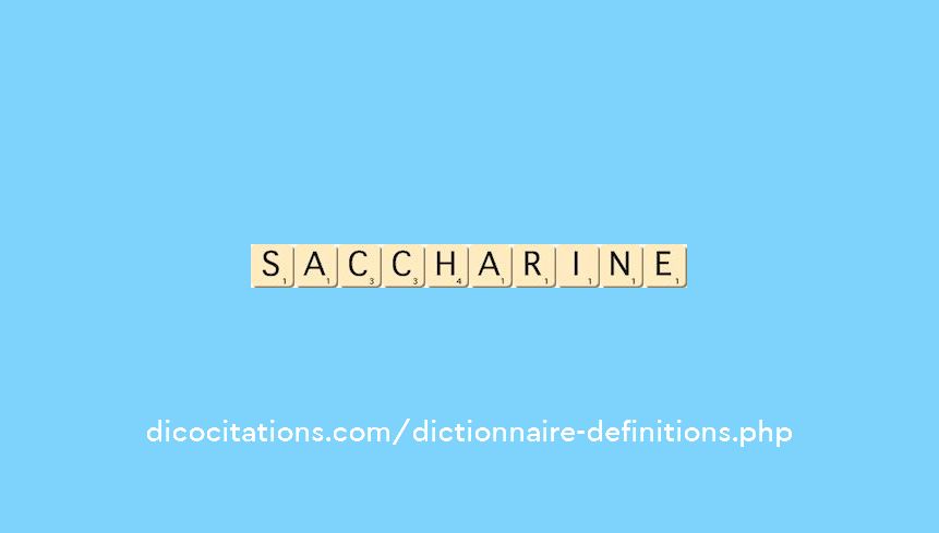 saccharine saccharine