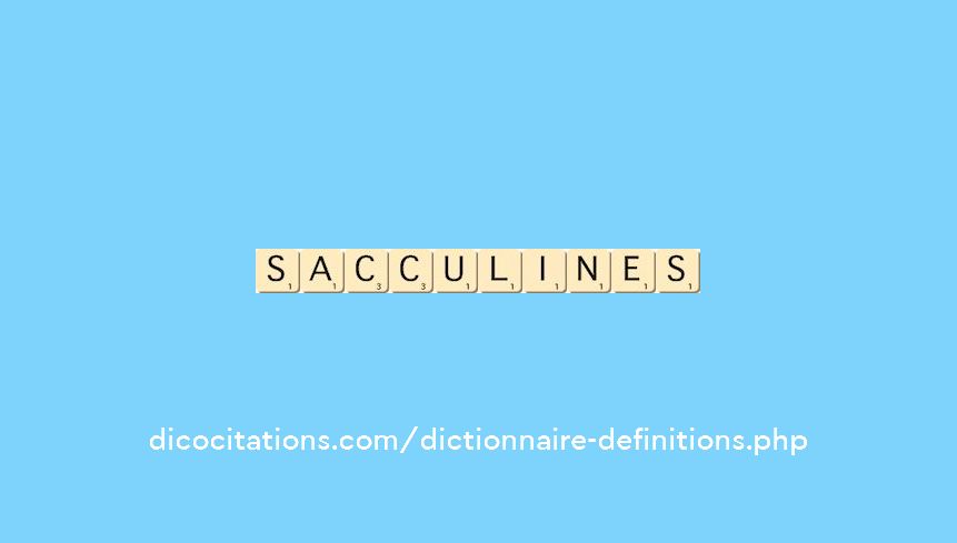 sacculines sacculines