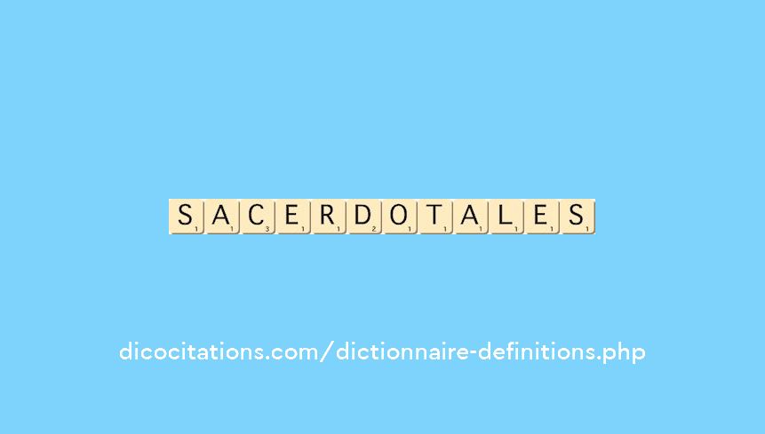 sacerdotales sacerdotales