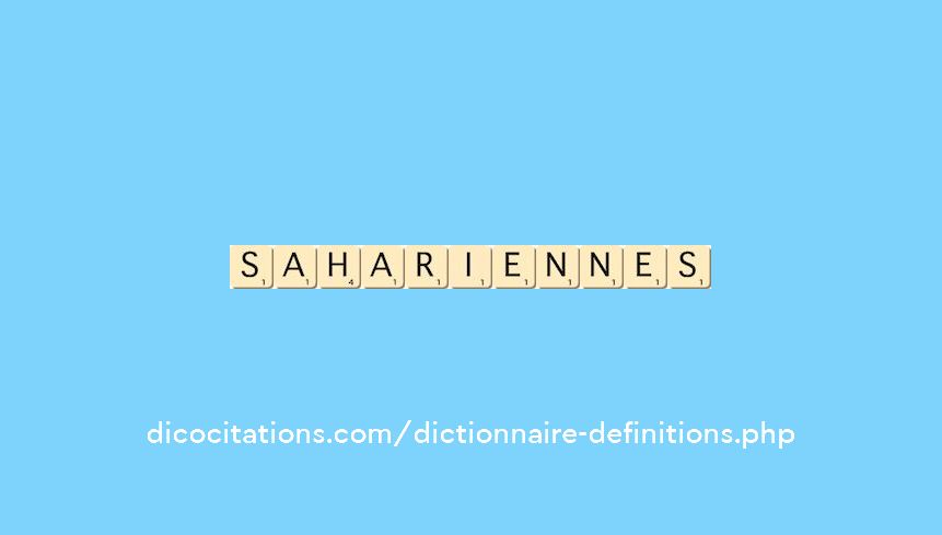 sahariennes