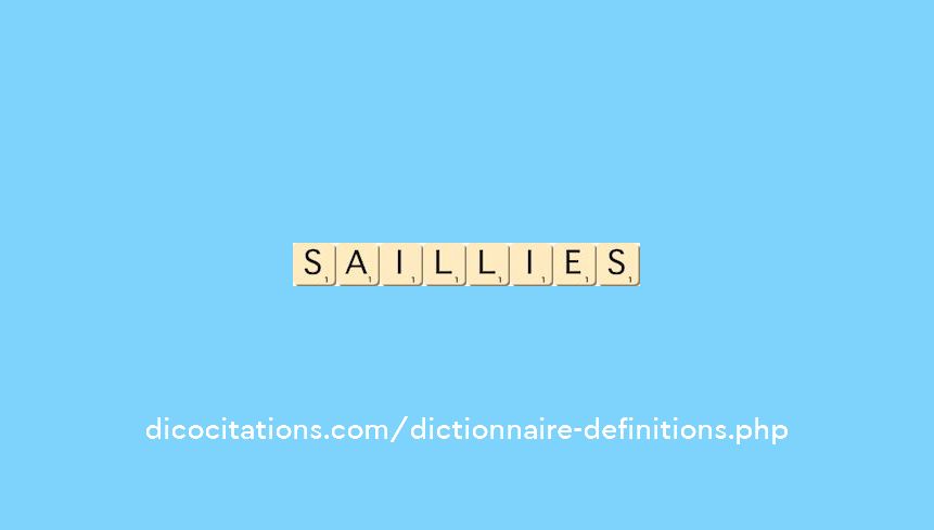 saillies saillies