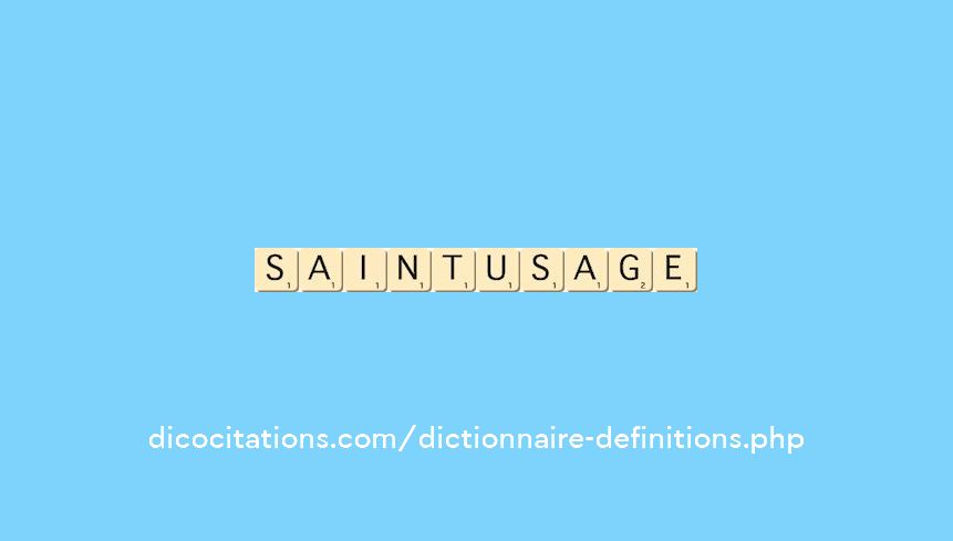 saint-usage