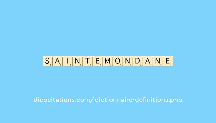 sainte-mondane