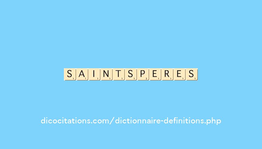 saints-peres saints-peres