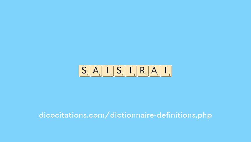 saisirai