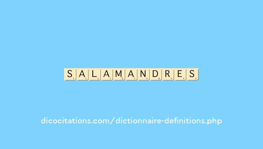 salamandres salamandres
