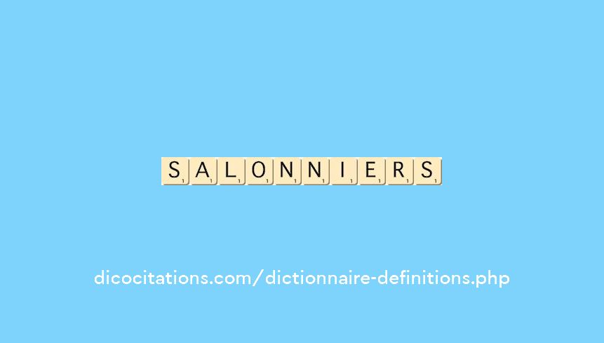salonniers salonniers