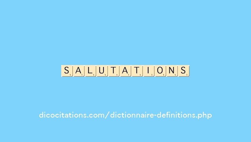 salutations