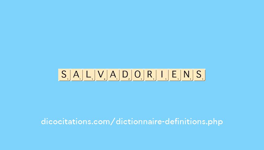 salvadoriens salvadoriens