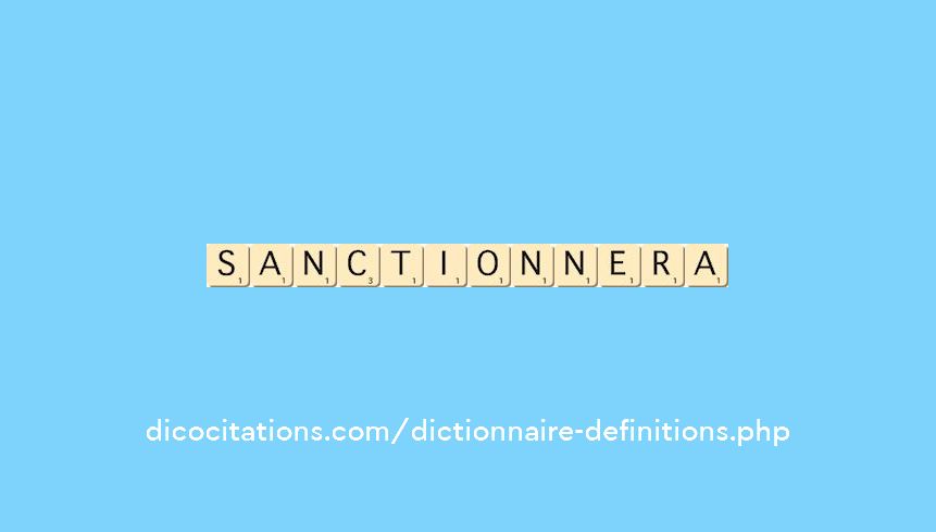 sanctionnera