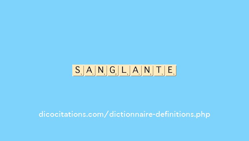 sanglante sanglante