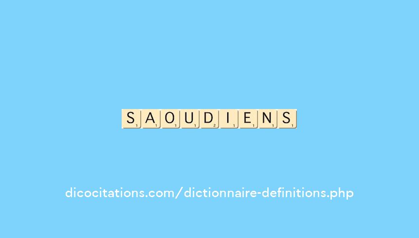 saoudiens saoudiens