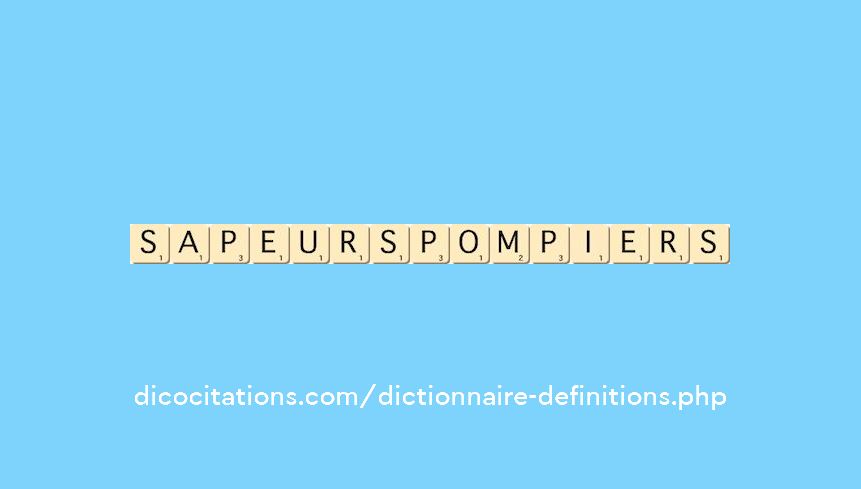 sapeurs-pompiers sapeurs-pompiers