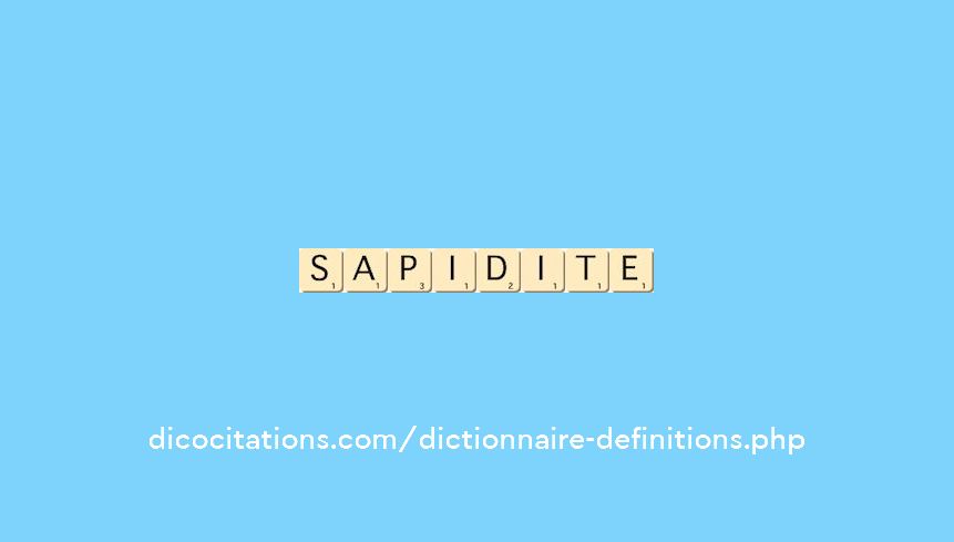 sapidite
