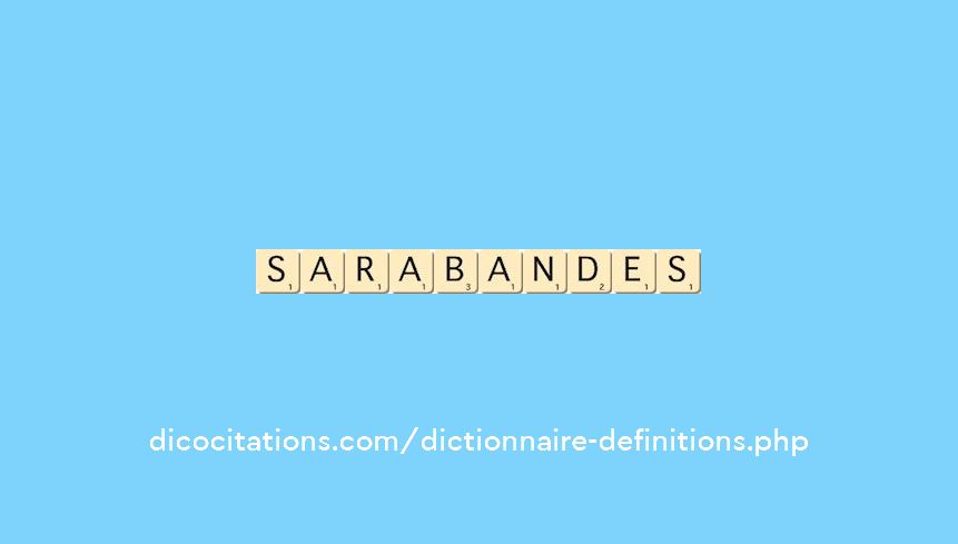 sarabandes sarabandes