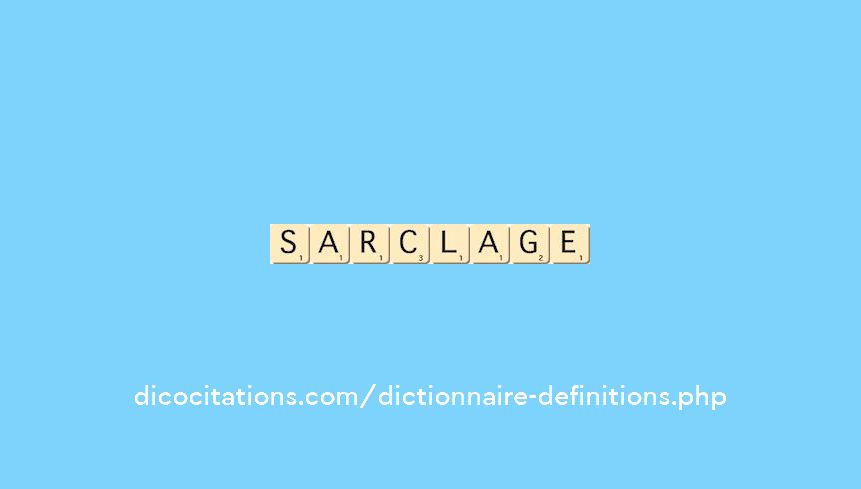 sarclage sarclage