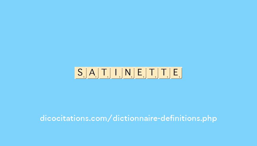 satinette satinette