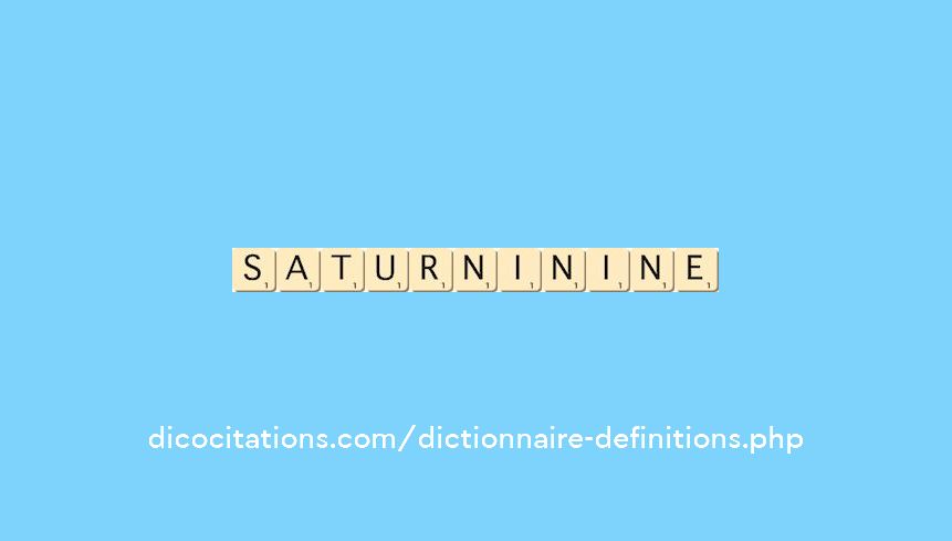 saturnin--ine