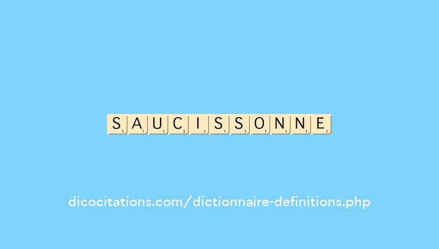 saucissonne saucissonne