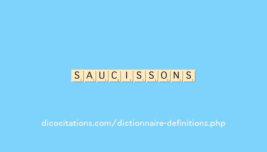 saucissons saucissons