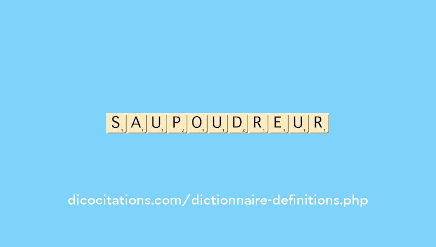 saupoudreur saupoudreur