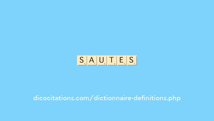 sautes