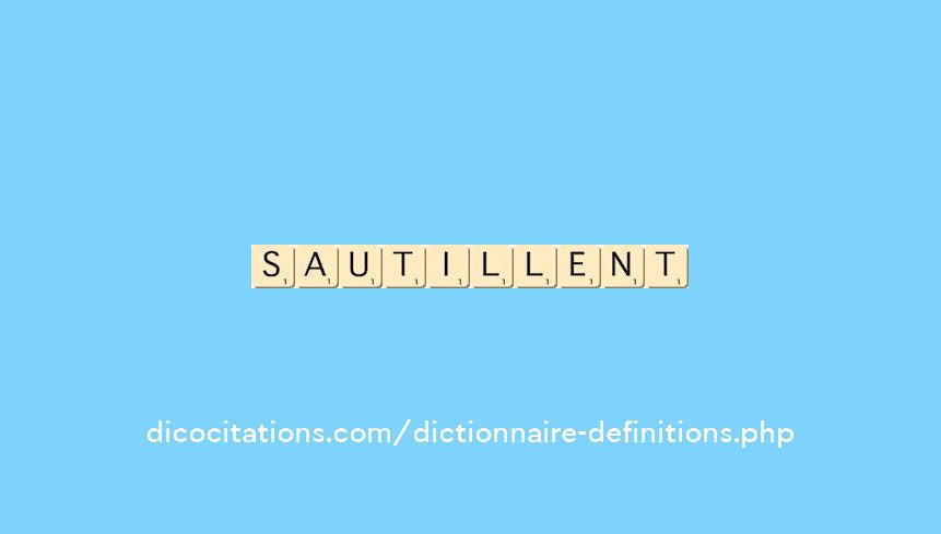 sautillent sautillent