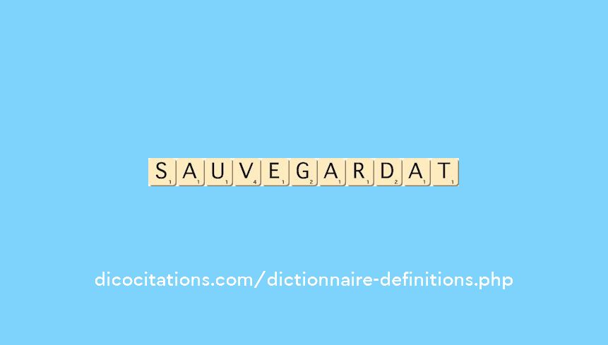 sauvegardat