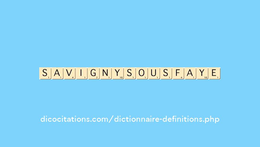 savigny-sous-faye