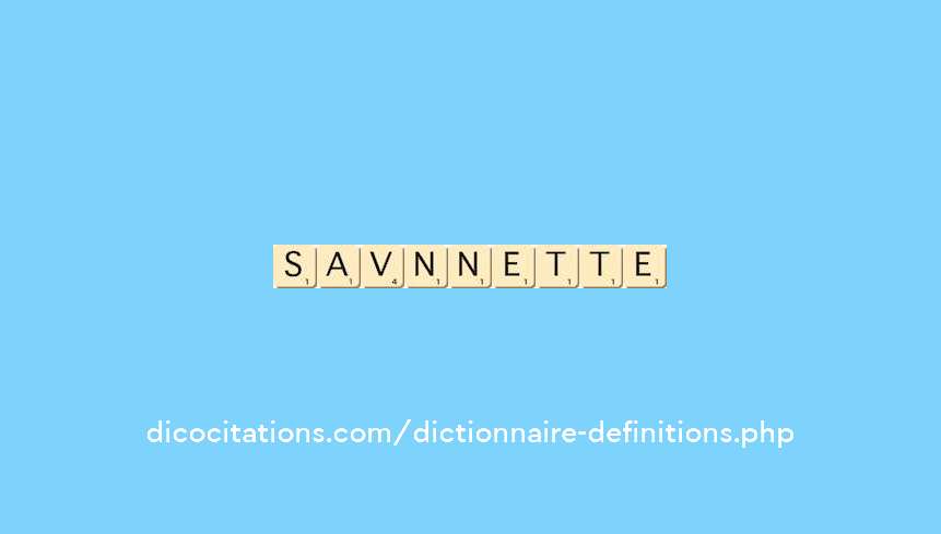savonnette