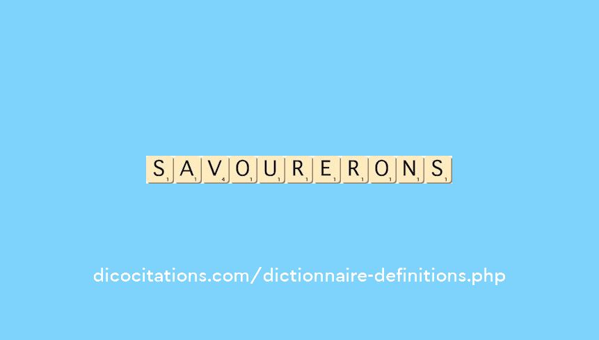 savourerons savourerons