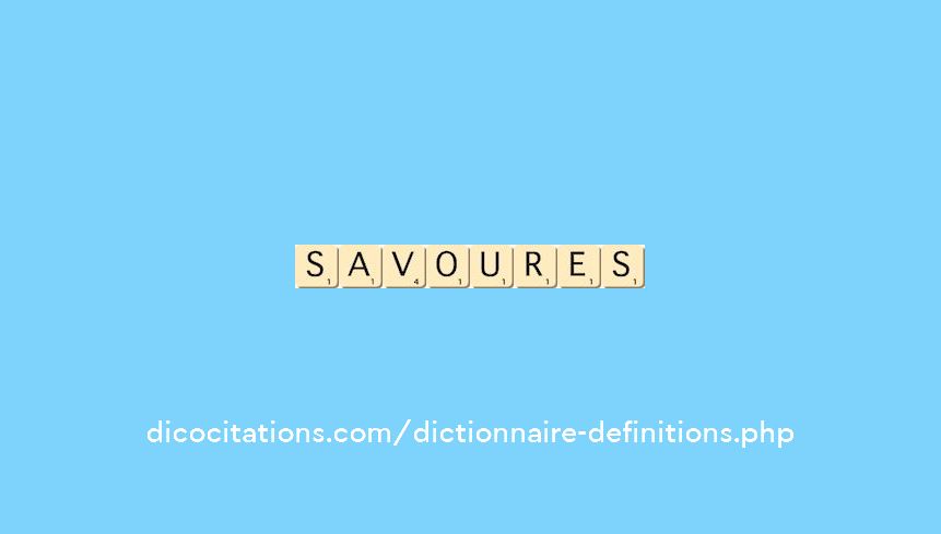 savoures savoures