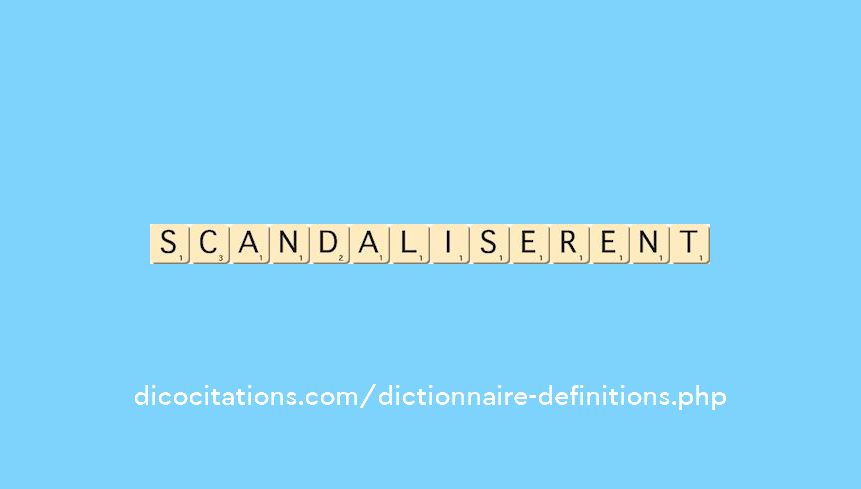 scandaliserent