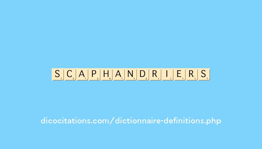 scaphandriers scaphandriers