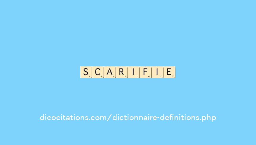 scarifie