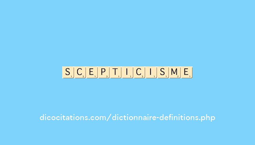 scepticisme