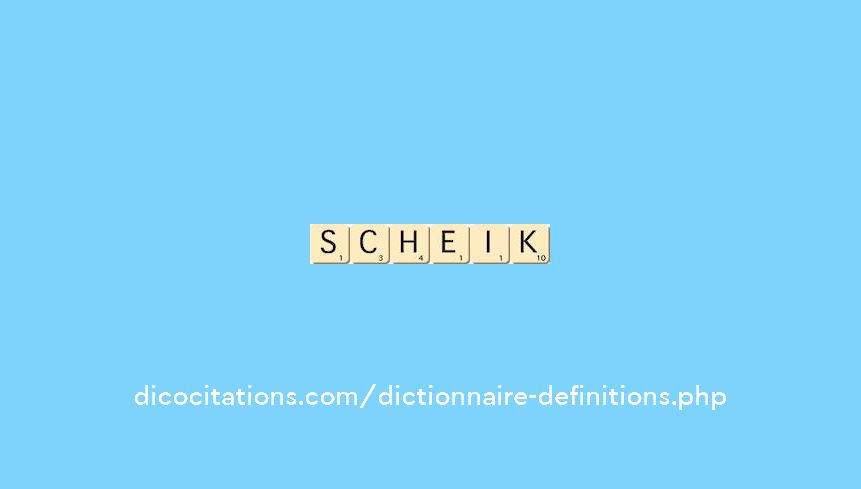 scheik scheik