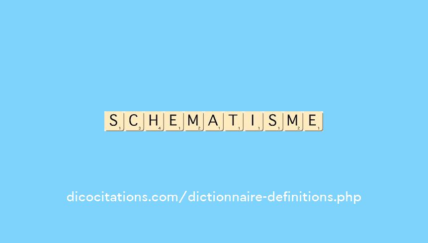 schematisme schematisme