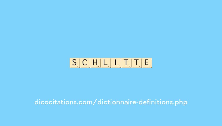schlitte schlitte