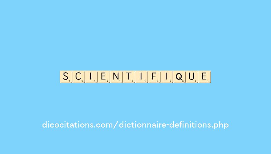 scientifique