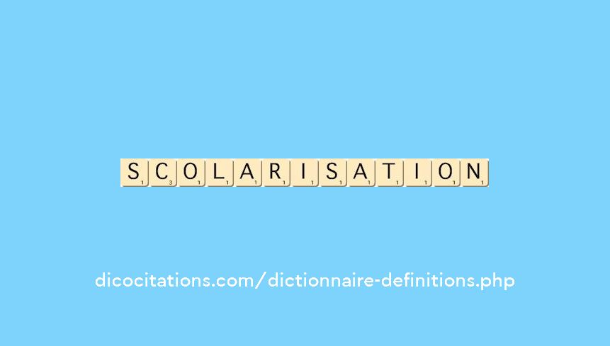 scolarisation scolarisation
