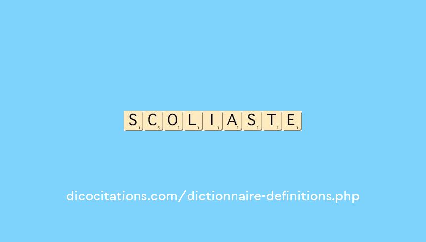 scoliaste