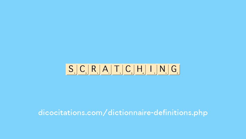 scratching scratching