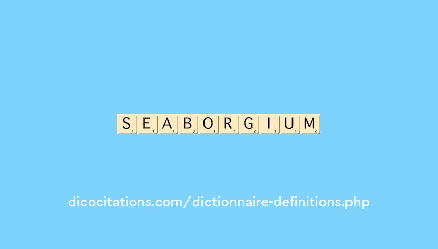 seaborgium seaborgium