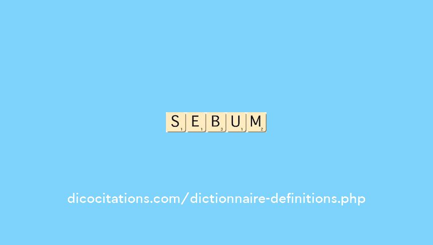 sebum