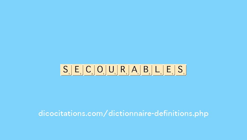 secourables secourables