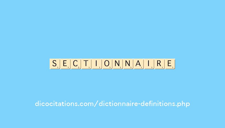 sectionnaire