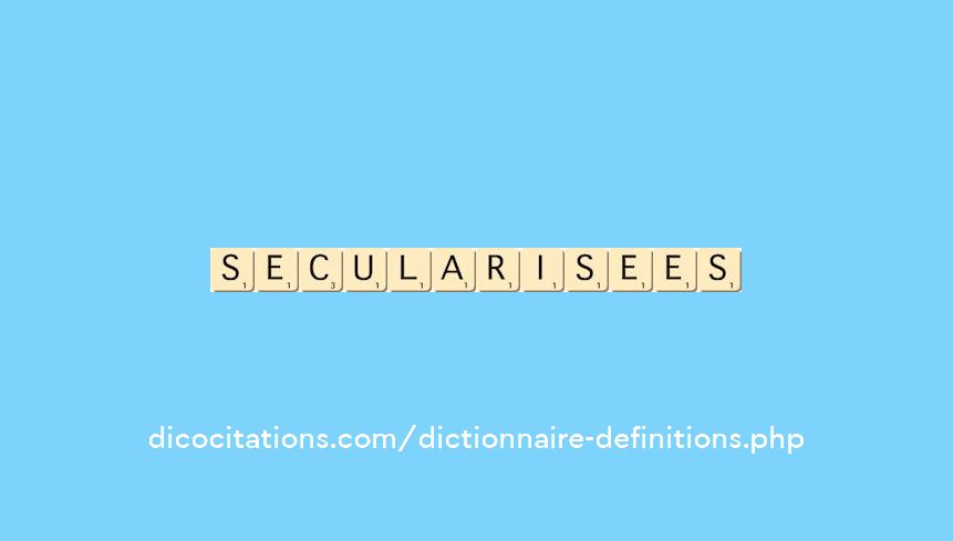secularisees