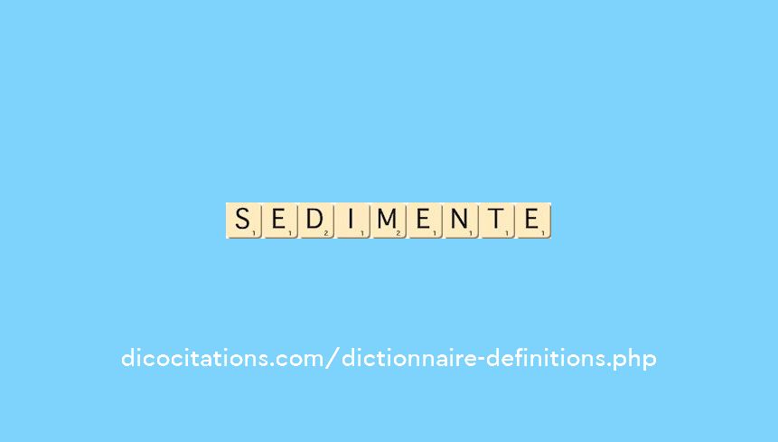 sedimente sedimente