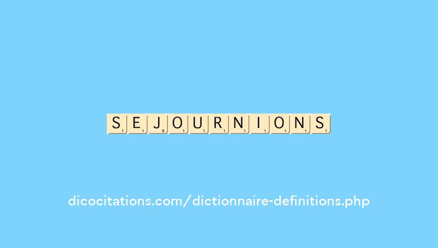 sejournions sejournions